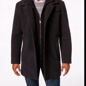 Calvin Klein Coleman Wool Blend Overcoat Charcoal XL/EG